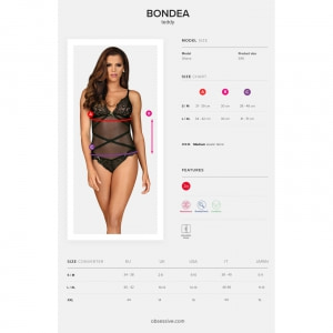 Body Obsessive Bondea Negru L-XL