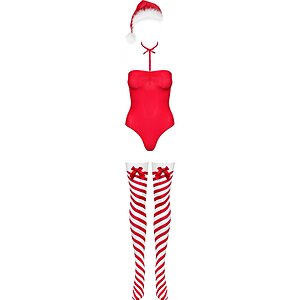 Body Obsessive Kissmas Roșu L-XL
