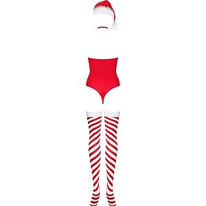 Body Obsessive Kissmas Roșu L-XL