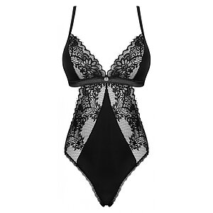 Body Obsessive Maderris cu Bretele Reglabile Negru pe Sexlab.ro