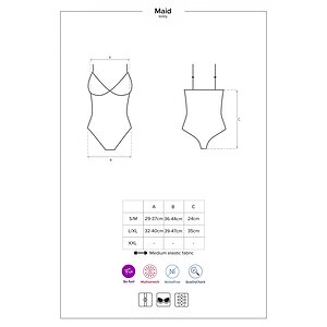 Body Obsessive Maid Albastru L-XL