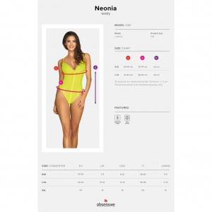 Body Obsessive Neonia Galben L-XL
