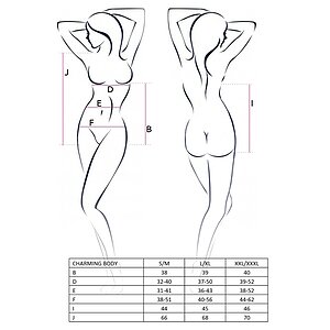 Body Passion Charming Negru S-M