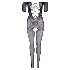 Catsuit Daring Intimates Off the Shoulder Negru pe Sexlab.ro