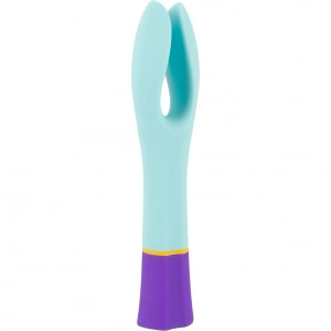 Bunt Double Vibrator Dublu 10 Moduri Reîncărcabil Albastru