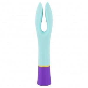 Bunt Double Vibrator Dublu 10 Moduri Reîncărcabil Albastru