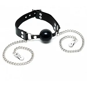 Calus Cu Cleme pentru Sfârcuri Negru pe SexLab