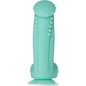 Captain Squirtino Dildo Monster Flexibil cu Ventuză Verde