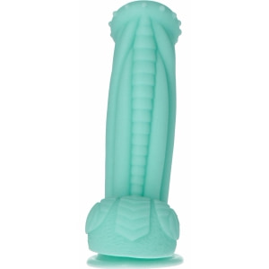 Captain Squirtino Dildo Monster Flexibil cu Ventuză Verde