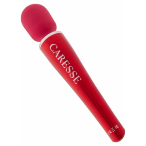 Caresse Pro Wand 8000rpm - 5 Moduri, IPX7, 120 Min Roșu