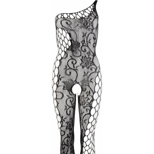 Catsuit Decupat Inghinal No:Xqse Negru pe Sexlab.ro