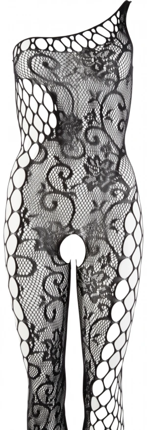 Catsuit Decupat Inghinal No:Xqse Negru pe Sexlab.ro