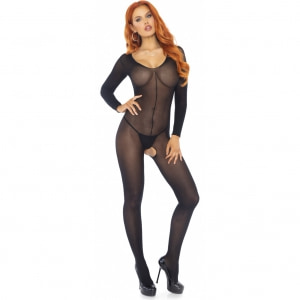 Catsuit Leg Avenue Kaitlyn Negru pe Sexlab.ro