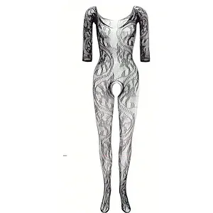 Catsuit Abra Negru Abra Bodystocking Livco Corsetti