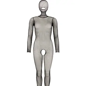 Catsuit No:Xqse Mask Negru pe Sexlab.ro