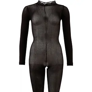 Catsuit No:Xqse Ouvert Negru pe SexLab