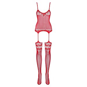 Catsuit Obsessive F214 Roșu pe SexLab