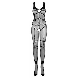 Catsuit Obsessive N123 Negru pe SexLab