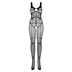 Catsuit Obsessive N123 Negru pe SexLab