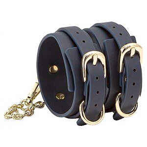 Catuse Bondage Couture Ankle Albastru pe SexLab