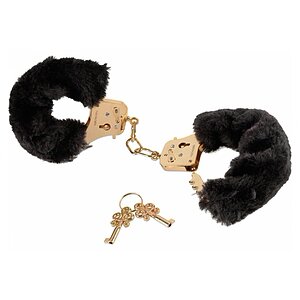 Cătușe Deluxe Furry Auriu pe SexLab