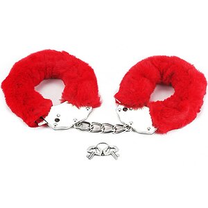 Catuse Fluffy Pleasure Rosu pe SexLab