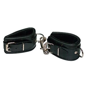 Cătușe Mâini Leather Cuffs Negru