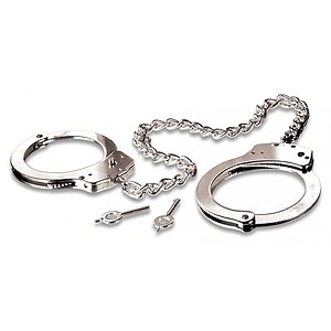 Cătușe Metal Pentru Glezne Argintiu pe SexLab