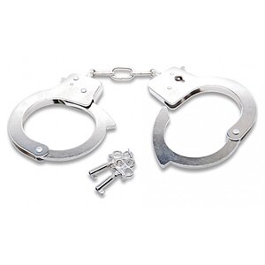Catuse Official Handcuffs Metal Argintiu pe SexLab