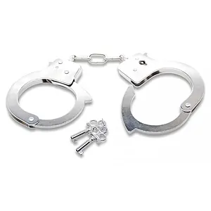 Catuse Official Handcuffs Metal Argintiu pe SexLab