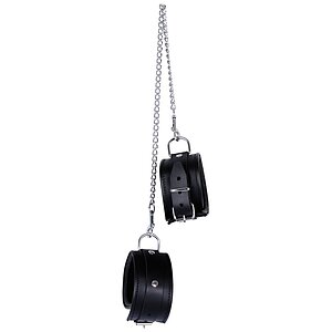 Cătușe Picioare Leather Cuffs Negru