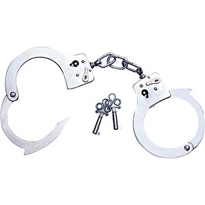 Catuse Police Arrest Handcuffs Argintiu pe SexLab