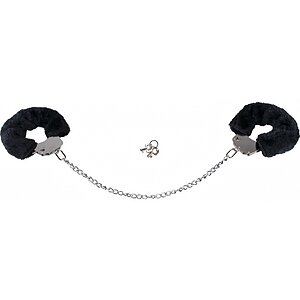 Cătușe Pufoase You2Toys Bigger Furry, Lanț 44 cm Negru