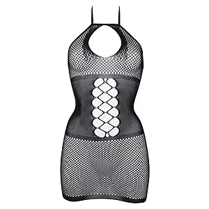 Chemise Le Desir Peek-A-Boo Fishnet Negru Chemise Le Desir Peek-A-Boo Fishnet Negru pe SexLab