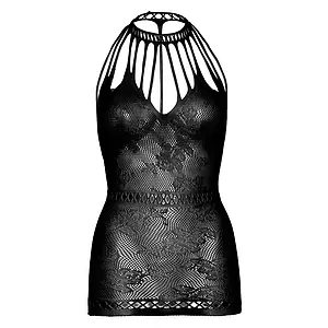 Chemise Leg Avenue Lace With Cut-outs Negru Chemise Leg Avenue Lace With Cut-outs Negru pe SexLab