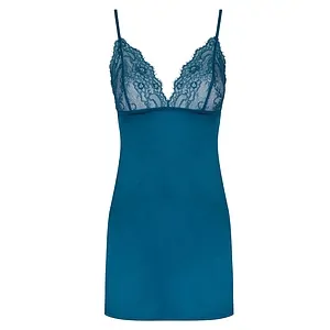 Chemise LivCo Anamell Albastru Chemise LivCo Anamell Albastru pe SexLab