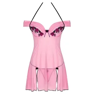 Chemise LivCo Chameli Roz Chemise LivCo Chameli Roz pe SexLab