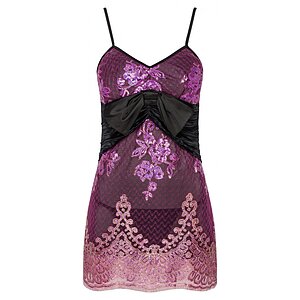 Chemise Dantela Finisaje Elegante Mov