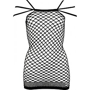Chemise No:Xqse Din Plasă Elise Negru pe SexLab