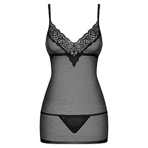 Chemise Obsessive 852-CHE Negru pe SexLab