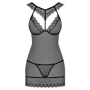 Chemise Obsessive 857-CHE Negru pe SexLab