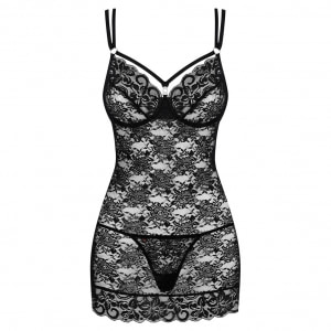 Chemise Obsessive 860-CHE Negru pe Sexlab.ro