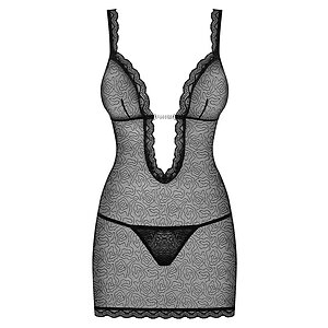 Chemise Obsessive 877-CHE Negru pe SexLab