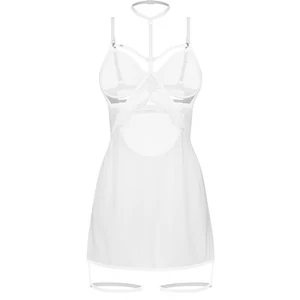 Chemise Alba Cu Bretele Elastice Decorative