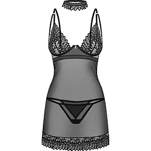 Chemise Obsessive Donarella Negru pe SexLab