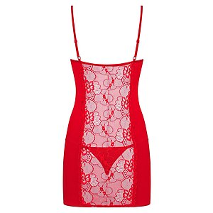 Chemise Obsessive Heartina Roșu 2XL