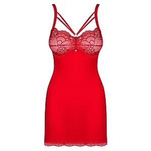 Chemise Obsessive Loventy Rosu pe SexLab