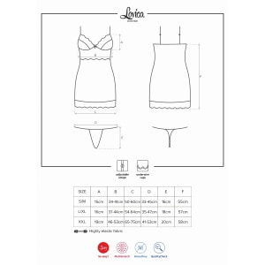 Chemise Obsessive Lovica Roșu 2XL