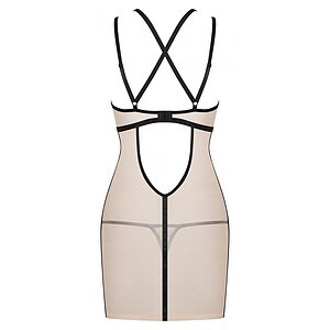 Chemise Obsessive Nudelia Noir Bej S-M