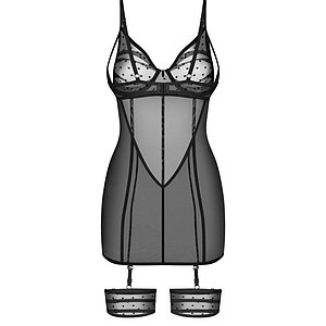 Chemise Obsessive Nuites Negru L-XL